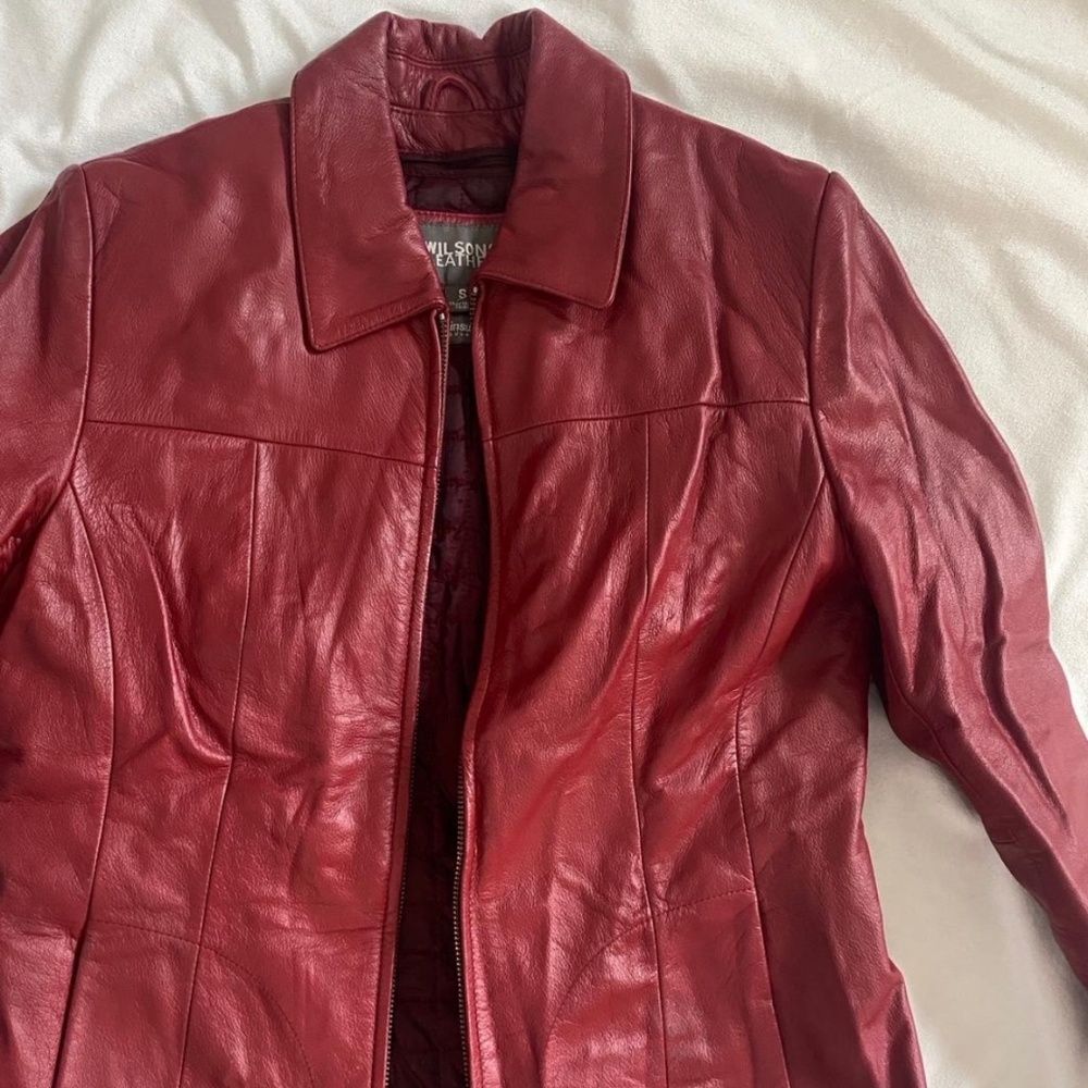 Red Genuine Leather Jacket